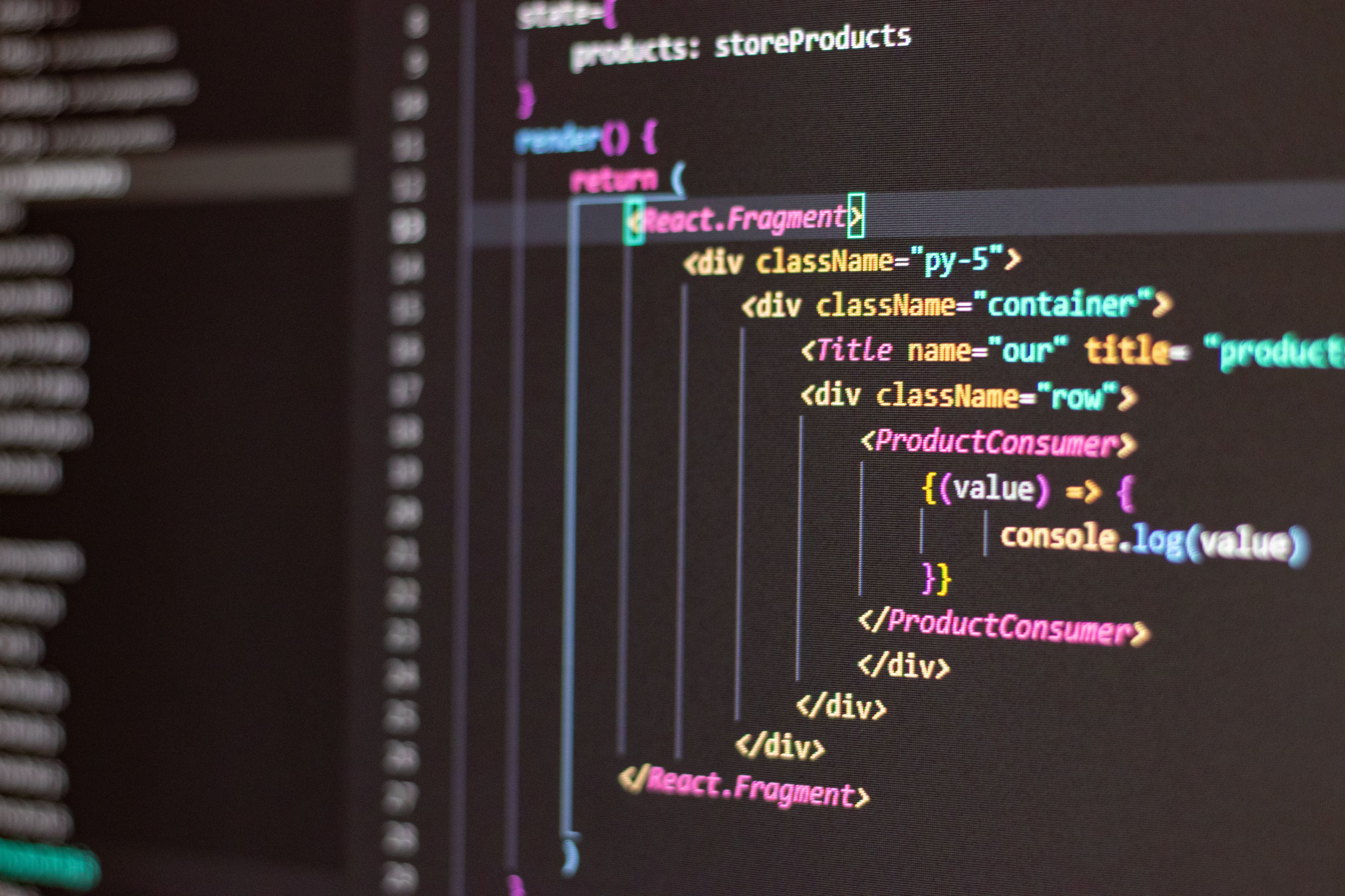 Developer working on AI application