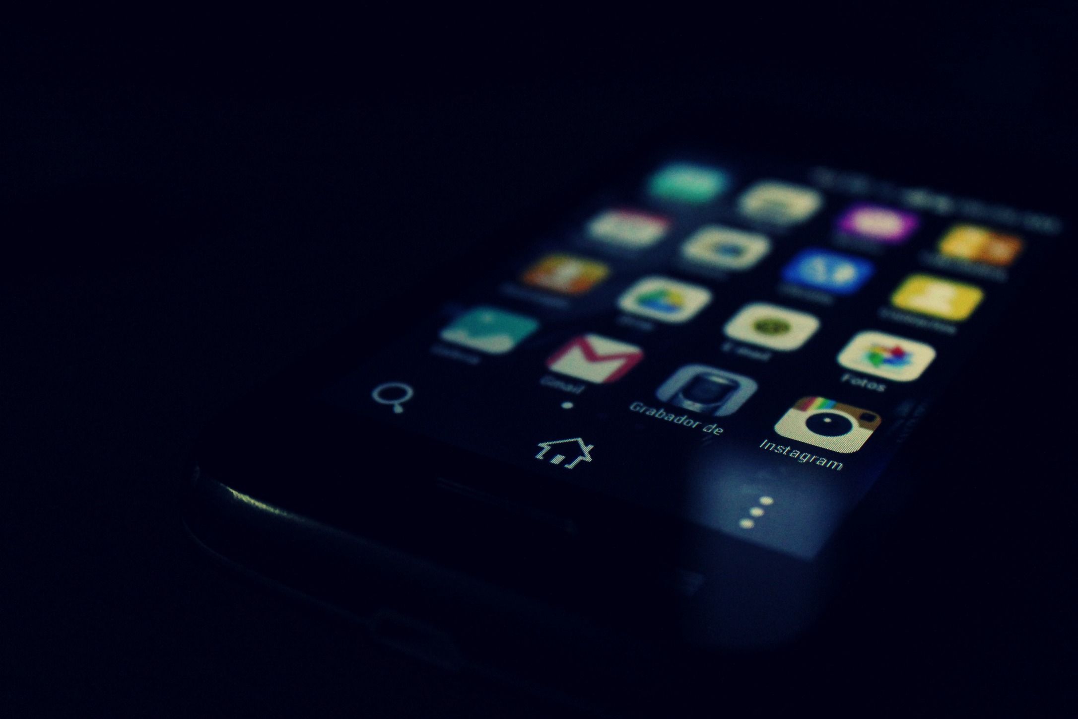 Person using mobile app