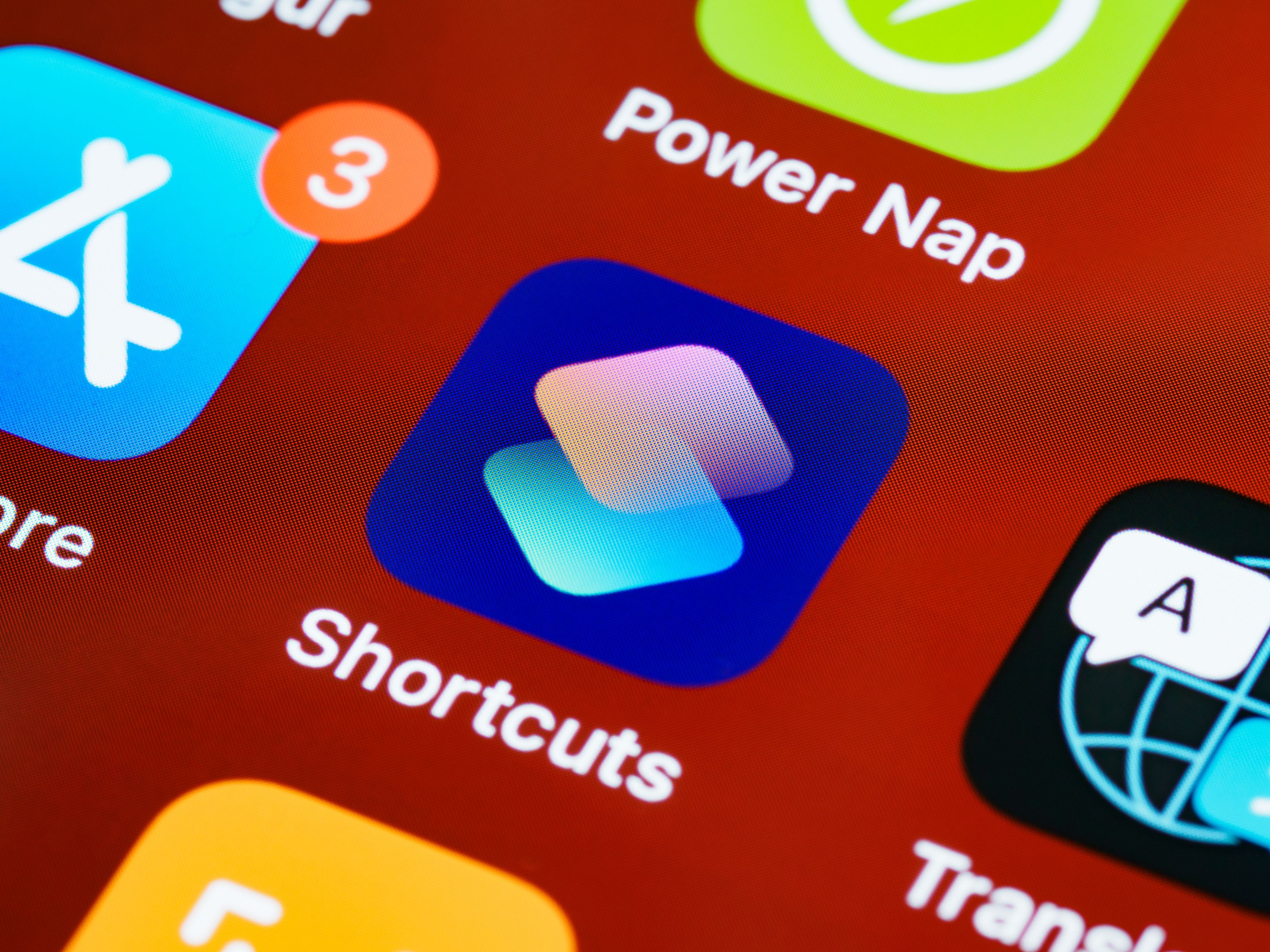 Mobile app on smartphone
